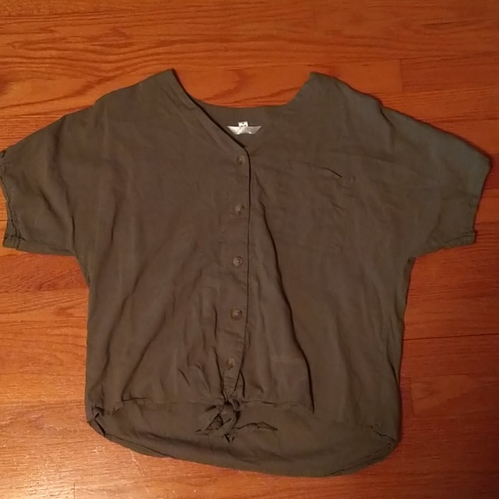 Army Green Blouse